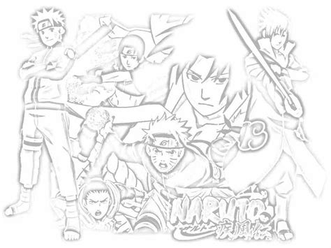 Naruto Shippuden Coloring Book Page For Kids And Coloring Home