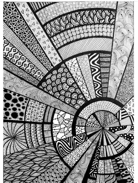 Printable Zentangle Coloring Pages Pdf