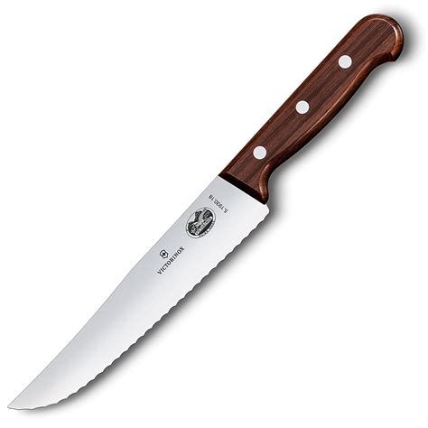 Victorinox Slicing Knife Serrated Blade Wood Handle 5193018