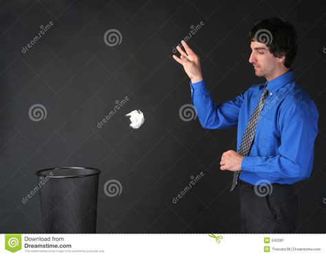 Businessman Throwing Trash Stock Image Image 542081
