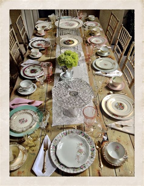 Mismatched China Dishin Dirt Page 2 Mismatched Table Setting