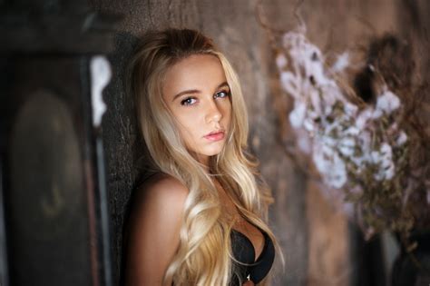 Wallpaper Women Model Blonde Long Hair Dress Maxim Maximov