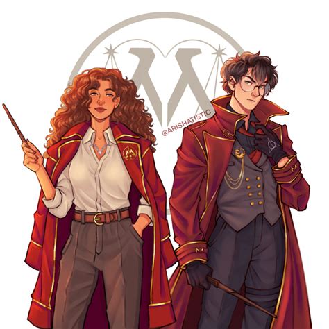 Arishatistic The Minister Of Magic And The Head Harry Potter Hermione Granger Illustration