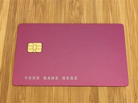 Standard Pink Metal Cards Custom Metal Credit Cards