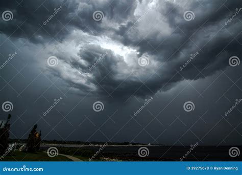 Storm Brewing Stock Photo Image Of Storm Beach Water 39275678