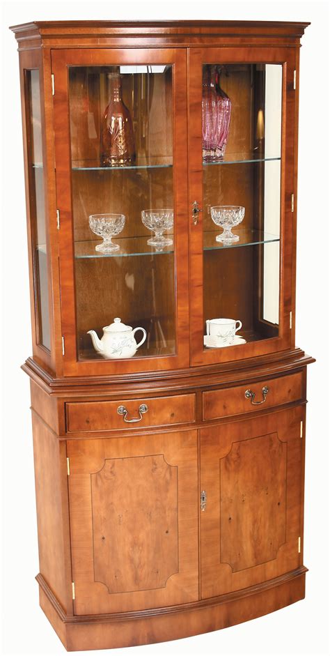 Bow Fronted Display Cupboard Display Cabinets
