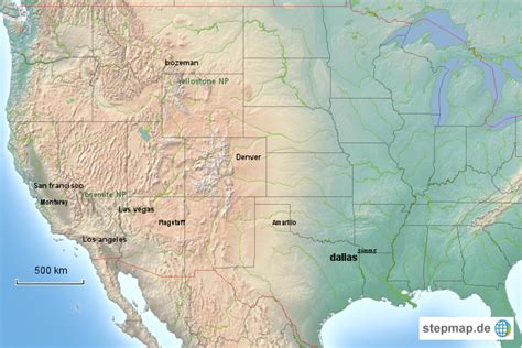 Stepmap Usa 2012 Landkarte Für Usa