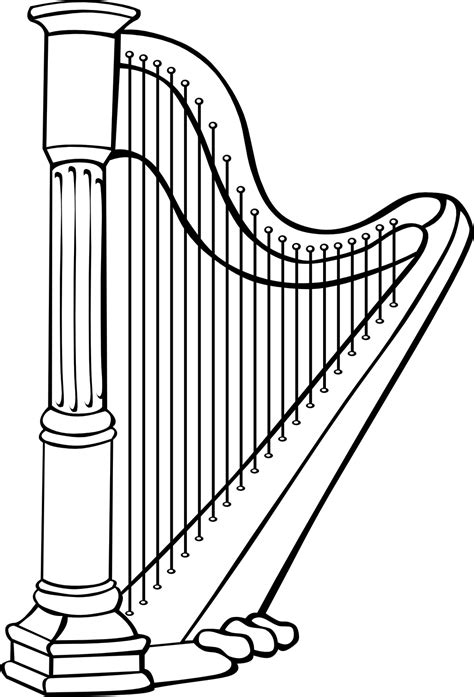 Harp Clipart Drawing Harp Drawing Transparent Free For Download On