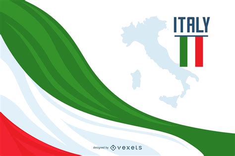 Italy Flag Background Design Vector Download