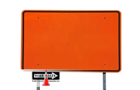What Are Orange Road Signs Used For Worksafe Traffic Control