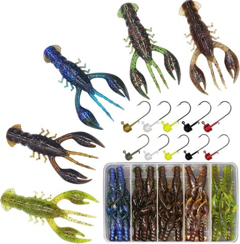Buy Ned Rig Kit Finesse Baits Soft Plastic Worms Fising Lure For Bass