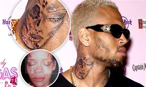 Chris Brown Claims Neck Tattoo Is Inspired By Day Of The Dead Skull After He Is Forced To
