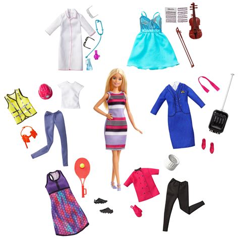 Mattel Barbie Dream Careers Fashion Doll Playset 28 Pieces