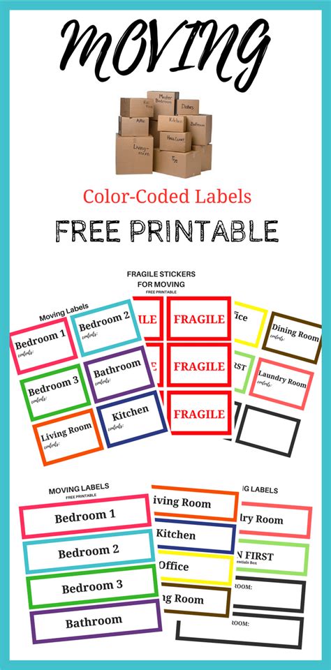 Free Printable Moving Label Template Printable Templates