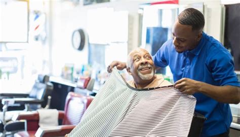 Black Men Health Blood Pressure Screenings At Barbershop