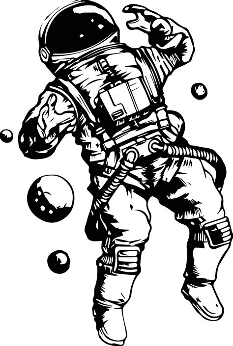 Astronaut Svg Space Silhouettes Dxf Svg For Cricut Etsy Images And