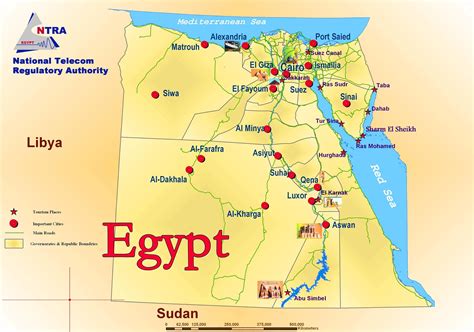 Egypt Political And Tourist Map