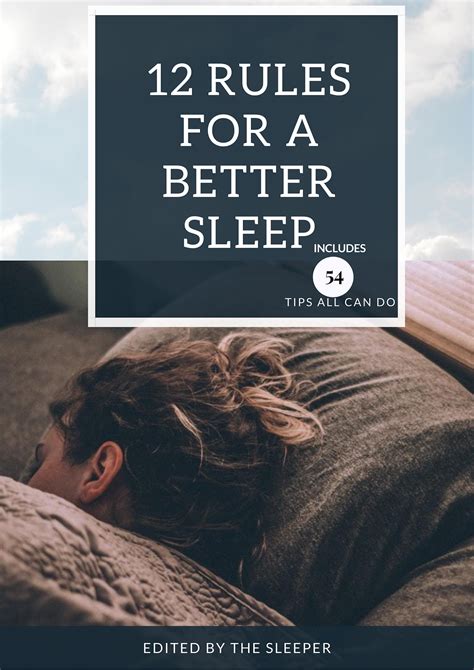 12 Rules For A Better Sleep