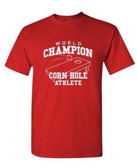 Cornhole Champion Unisex Cotton T Shirt Tee Shirt Ebay