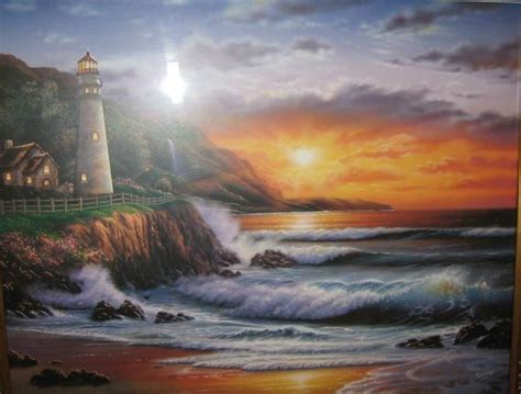 I Lighthouses Lighthouse Pictures Thomas Kinkade Paintings Kinkade