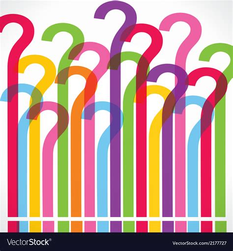 Colorful Question Mark Background Royalty Free Vector Image