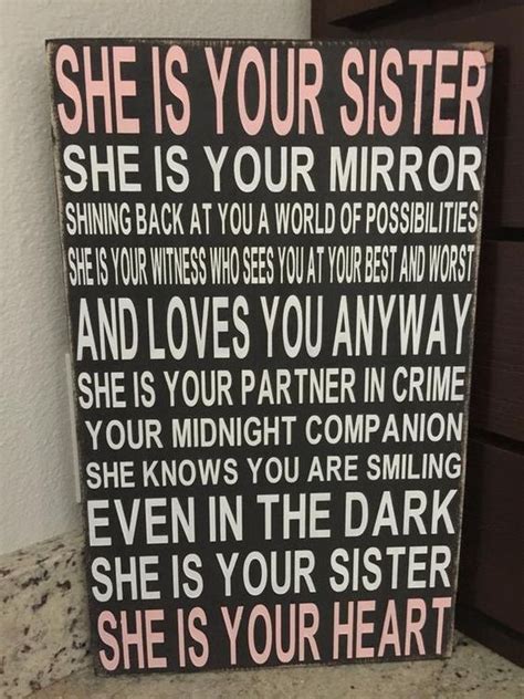 Sister Quote Inspirational Sign Etsy Sister Quotes Sister Quotes