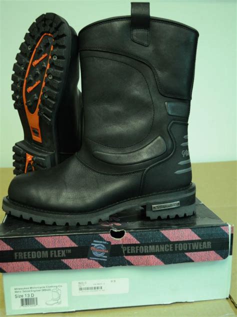 Buy Milwaukee Deluxe Engineer Motorcycle Boots Size 13d Nib Nwt Mb420
