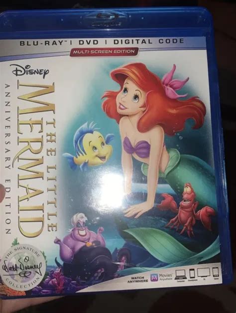 disney s the little mermaid blu ray dvd no digital anniversary ed like new 3 00 picclick