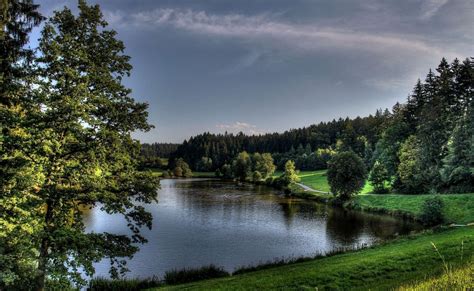 Germany Sprachbuch River Forest Nature Landscape Phone
