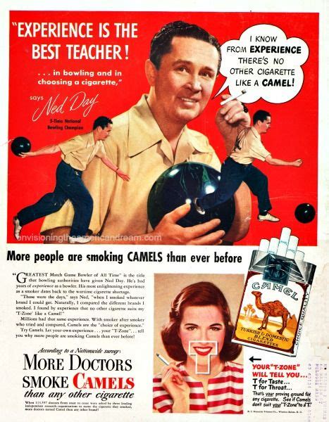 Vintage Ads Bowling Smoking Ebola Bowling Ball Deceit Best Teacher