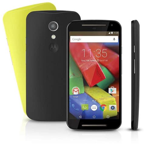 Smartphone Moto G 4G Colors 2ª Geração XT 1078 Preto Tela de 5