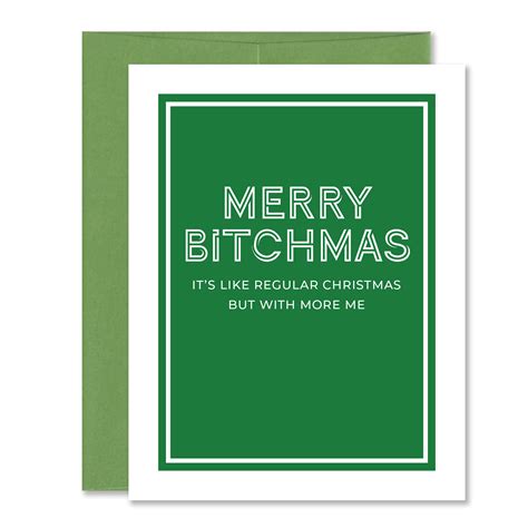 merry bitchmas card jones street press