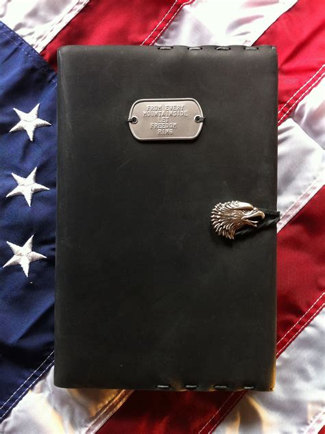 Handmade Leather Military Journal Let By Coldmountaincraft