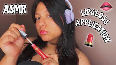 Asmr~ 💋💦💄lipgloss Application Kisses Mouth Sounds💋💦💄 Youtube