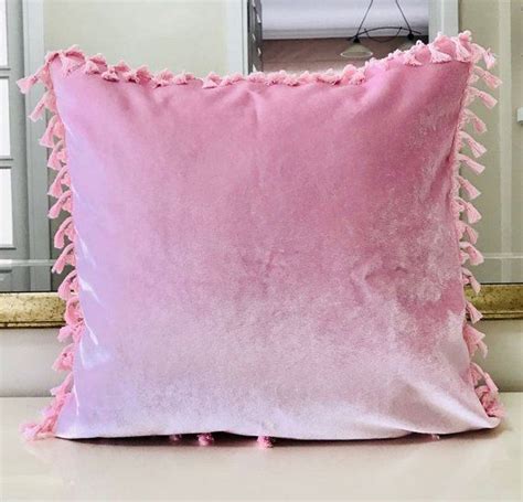 Pink Velvet Throw Pillows Velvet Pillow Coverpink Pillows Designer