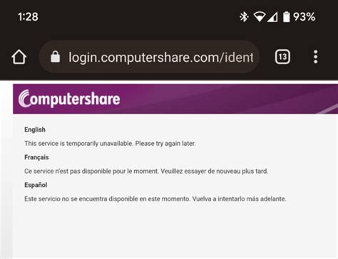 Anyone Able To Login To Computershare Ramcstock