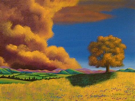 Storm Clouds 11x14 Original Acrylic Painting By By Sylviadion
