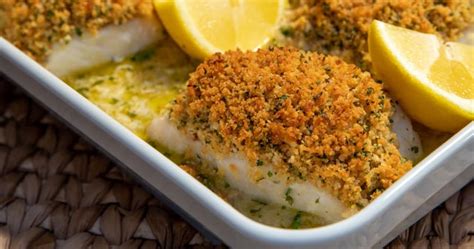 Baked Cod With Garlic And Herb Ritz Crumbs Punchfork