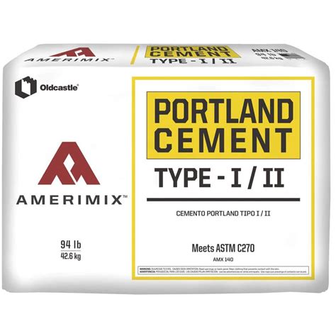Amerimix 94 Lbs Type I Ii Portland Cement Mix Grey 62150005 The Home