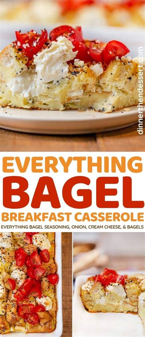 Everything Bagel Breakfast Casserole Recipe Video Dinner Then Dessert
