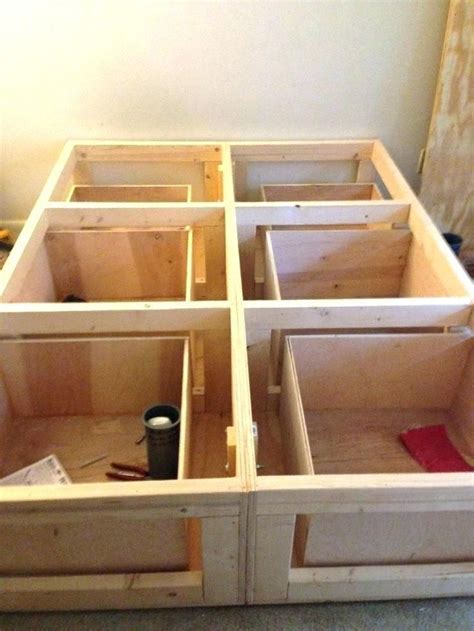 How to build queen bed frame with drawers plans pdf download. 10 Ways To Make Your Own Platform Bed (with Storage ...