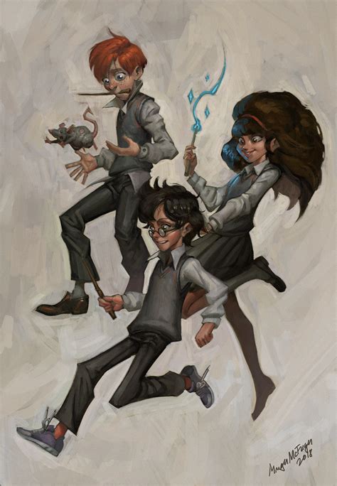 Artstation Harry Potter And The Gang