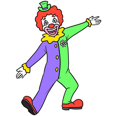 How To Draw A Happy Clown Really Easy Drawing Tutorial
