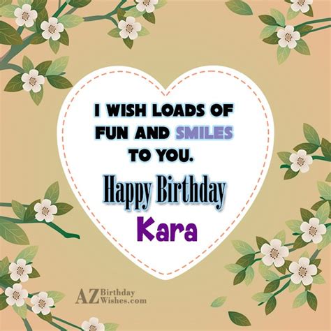 Happy Birthday Kara AZBirthdayWishes Com