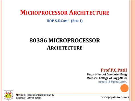 Ppt 80386 Microprocessor Architecture Powerpoint Presentation Free