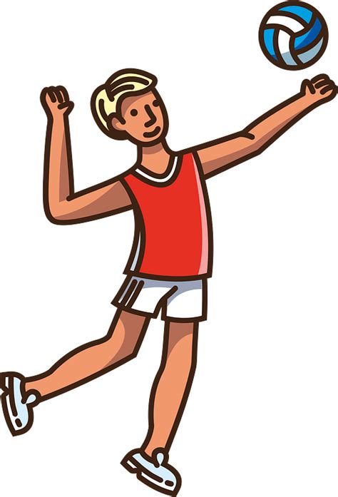 People Playing Volleyball Clipart Free