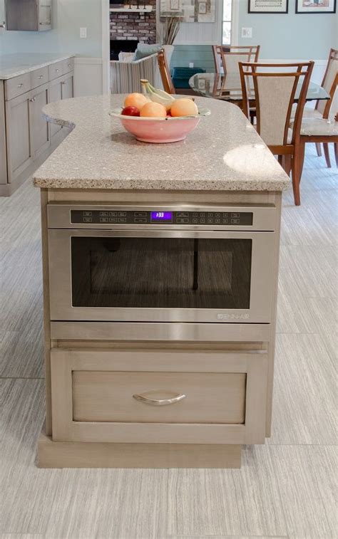 How high should the island be? Unique Ideas - Microwave Drawer | Kitchen island with ...