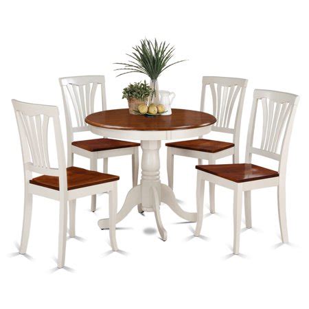 Maybe you would like to learn more about one of these? ANAV5-WHI-W 5 Piece small kitchen table set-round kitchen ...