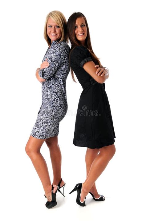 Two Young Women Standing Stock Photo Image Of Standing 25847716