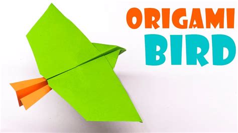 Origami Bird How To Make Easy Origami Bird Can Fly Youtube